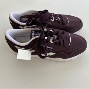 Reebok Classic CL Nylon Eggplant Purple Sneaker